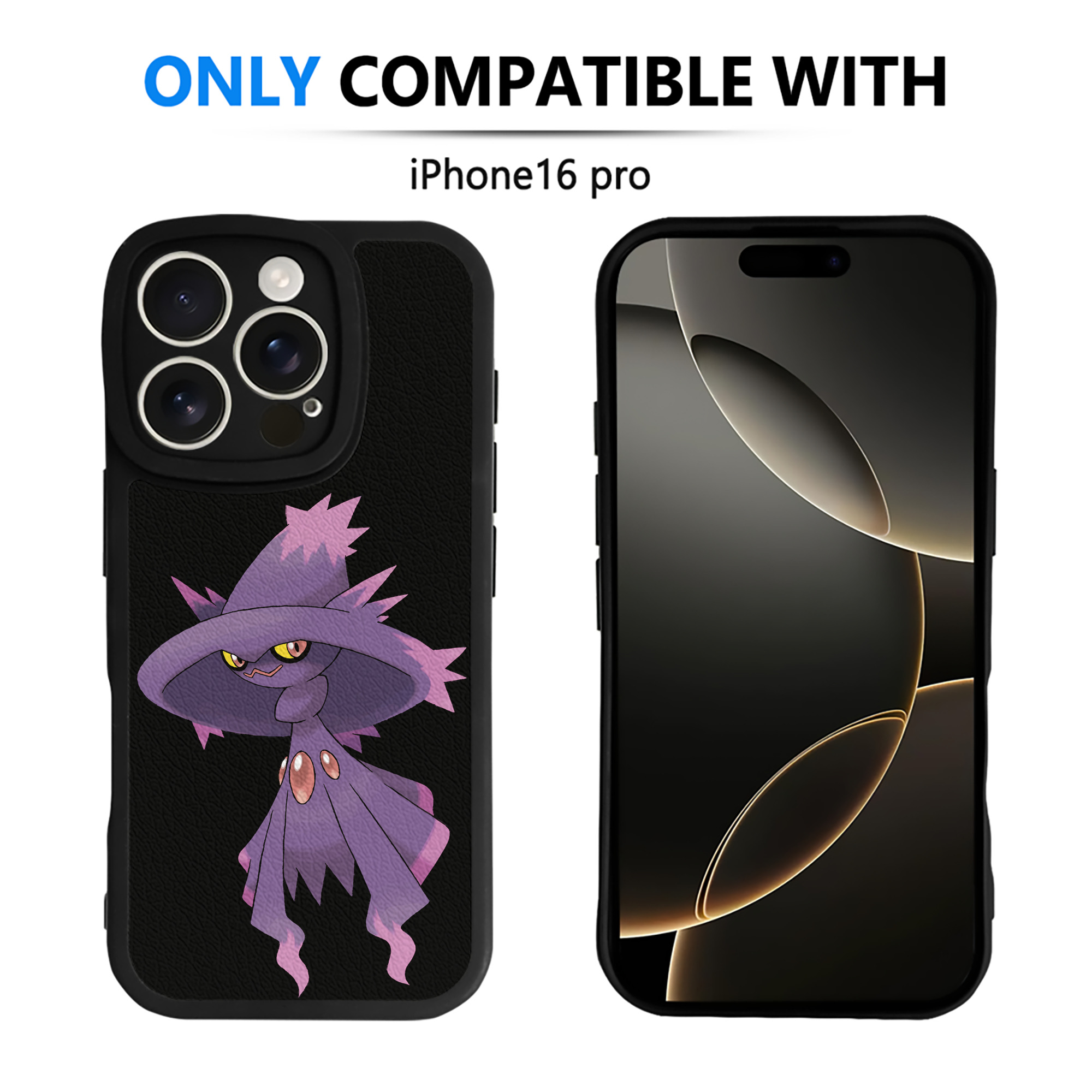 （画像用） ポケットモンスター Pokémon 【iPhone 16シリーズ対応】シリコンスマホケース（レザー調） 材質：シリコン